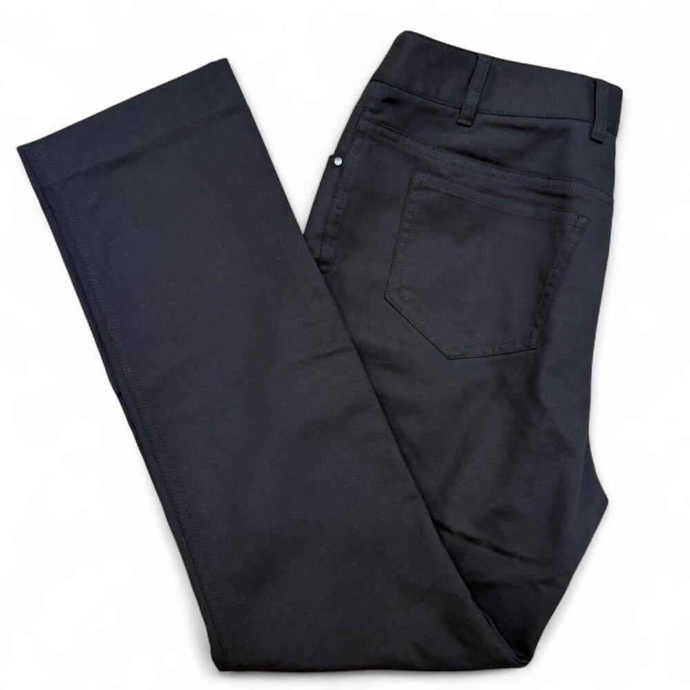 Rafaella Classic Fit Black Ankle Trousers | Tailored Minimalist Workwear | Sz 4